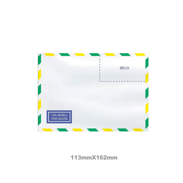 Envelope para Carta 113mmX162mm Pacote com 10 Unidades Mod 