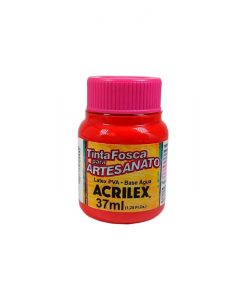 Tinta PVA Fosca 37ml Vermelho Fogo - Acrilex