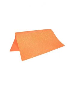 Folha em EVA Glitter 1,5mm 40 x 60cm Laranja - Leo & Leo