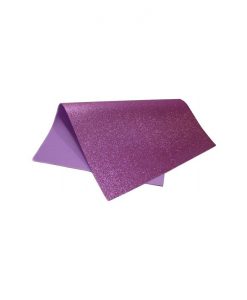 Folha em EVA Glitter 1,5mm 40 x 60cm Violeta - Leo & Leo