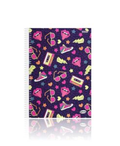Caderno Universitário Espiral 10 Matérias São Domingos Kbom Feminino 200 folhas Capa Dura São Domingos REF 399388
