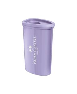 Apontador com Depósito Triangular Lilás Pastel Faber Castell REF 399685