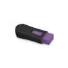 Apontador com Borracha Preto Lilás Neon FC Faber Castell
