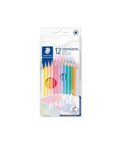Lápis de Cor 12 Cores Sextavado Tons Pastel Staedtler REF 398948