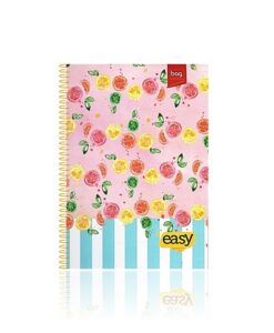 Caderno Universitário Espiral 1 Matéria Easy 80 folhas Capa Dura Bag REF 324248