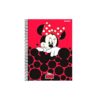Caderno Universitário Espiral 10 Matérias Minnie 160 folhas 200mm X 275mm Capa Dura Star School REF 399737