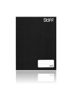 Caderno Universitário Brochurão Stiff Preto Costurado 48 folhas 200mm X 275mm Capa Dura Jandaia REF 325229