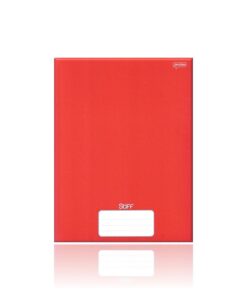 Caderno Universitário Brochurão Stiff Vermelho Costurado 48 folhas 200mm X 275mm Capa Dura Jandaia REF 792