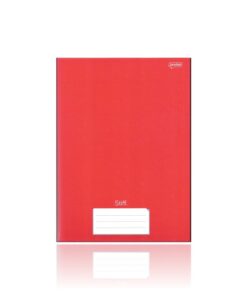 Caderno Universitário Brochurão Stiff Vermelho Costurado 96 folhas 200mm X 275mm Capa Dura Jandaia REF 790