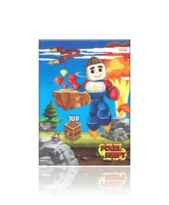Caderno Universitário Brochurão Pixel Kraft 48 Folhas 200mm X 275mm São Domingos REF 398364