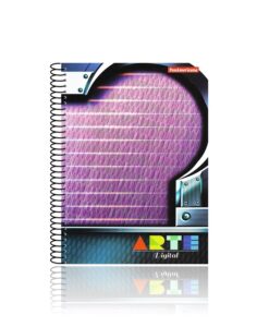 Caderno Universitário Espiral 10 Matérias Arte Digital 200 folhas Capa Dura Panamericana REF 161128