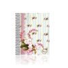 Caderno Universitário Espiral 15 Matérias Floral 300 folhas Capa Dura Panamericana REF 399725