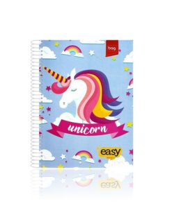 Caderno Universitário Espiral 12 Matérias Easy 168 folhas 200mm X 275mm Capa Dura Bag REF 399745
