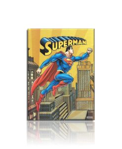 Caderno Universitário Brochurão Costurado Super Man 80 Folhas 200mm X 275mm São Domingos REF 399944