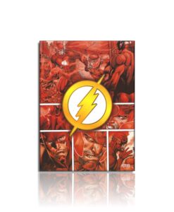 Caderno Universitário Brochurão Costurado The Flash 80 Folhas 200mm X 275mm São Domingos REF 399898