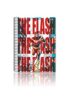 Caderno Universitário Espiral 15 Matérias The Flash 240 folhas Capa Dura São Domingos REF 399424
